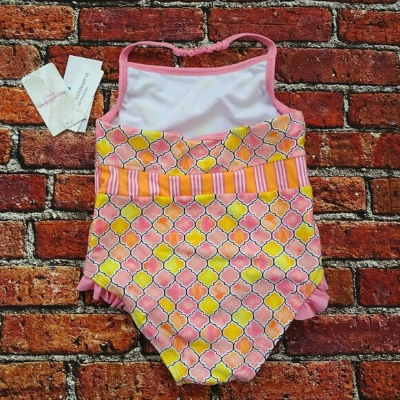 NWT Tommy Bahama Kids Swimsuit One-Piece Tile 24 Mos - Picture 6 of 12